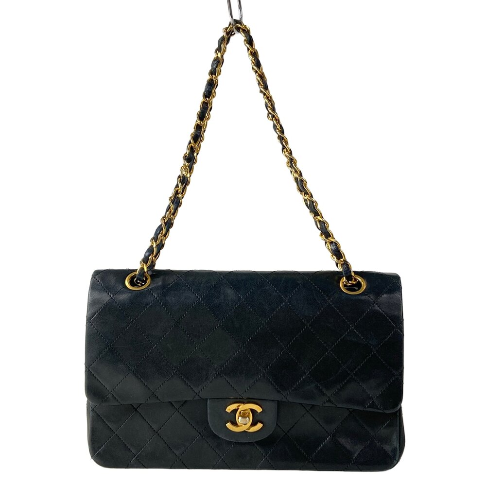 Chanel Double Flap Matelasse Shoulder Bag A01112
